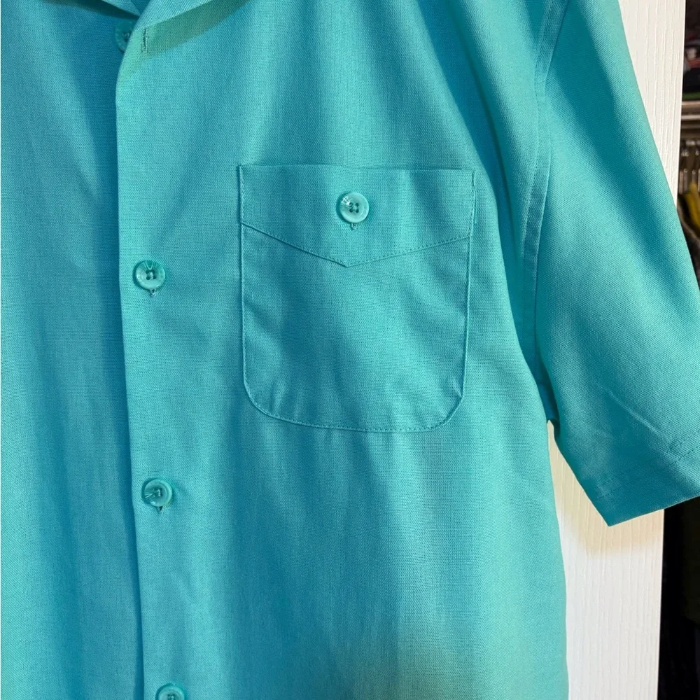 Blue Casual (2) Piece Button Down Suit NWOT - Picture 4 of 7